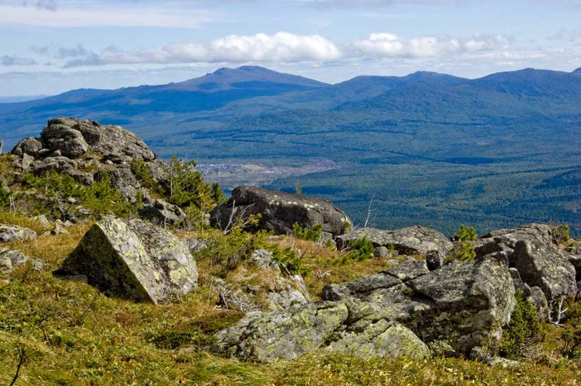 Панорама с вершины Конжаковский камень